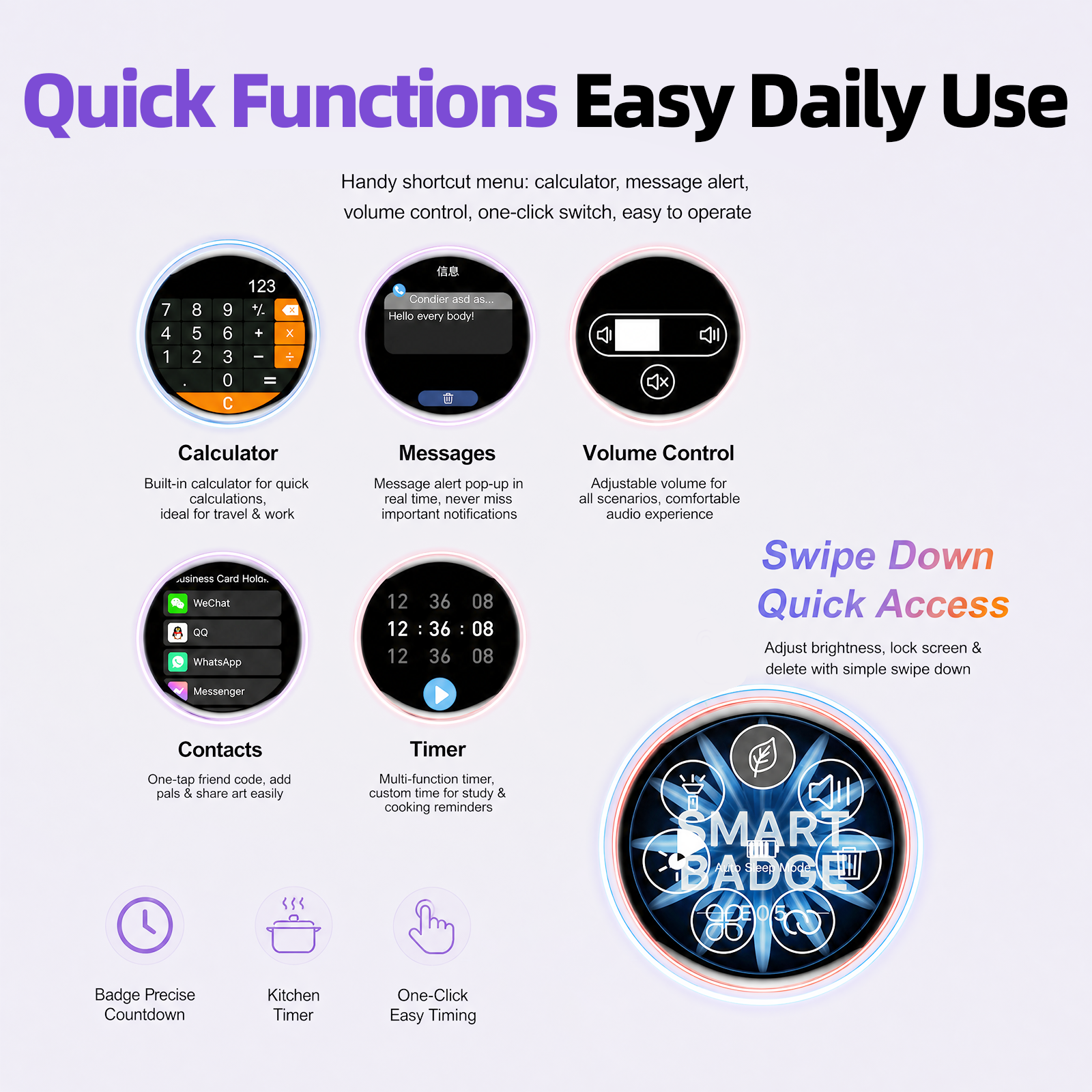 Magnetic Smart Badge – Custom LED Display & Bluetooth 6.0 Remote Control