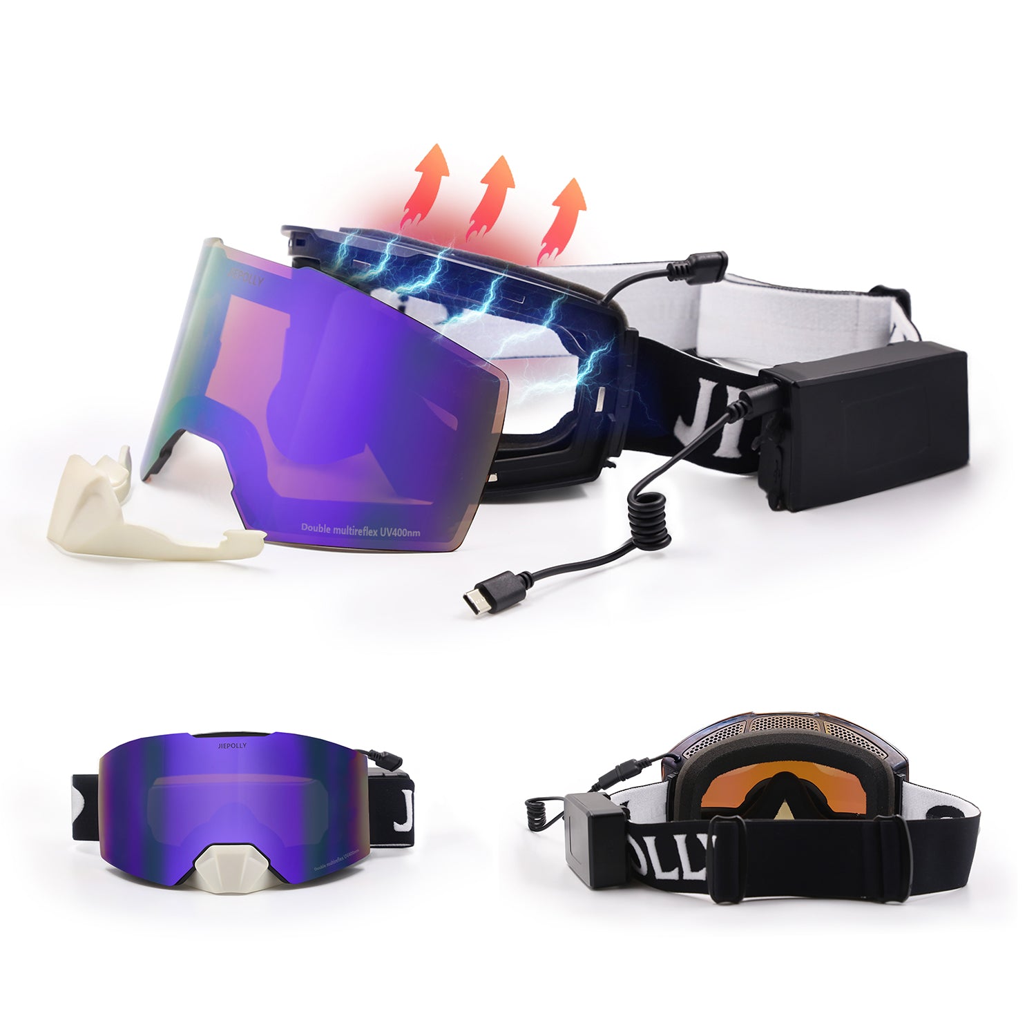 Aurora Heated Ski Goggles
