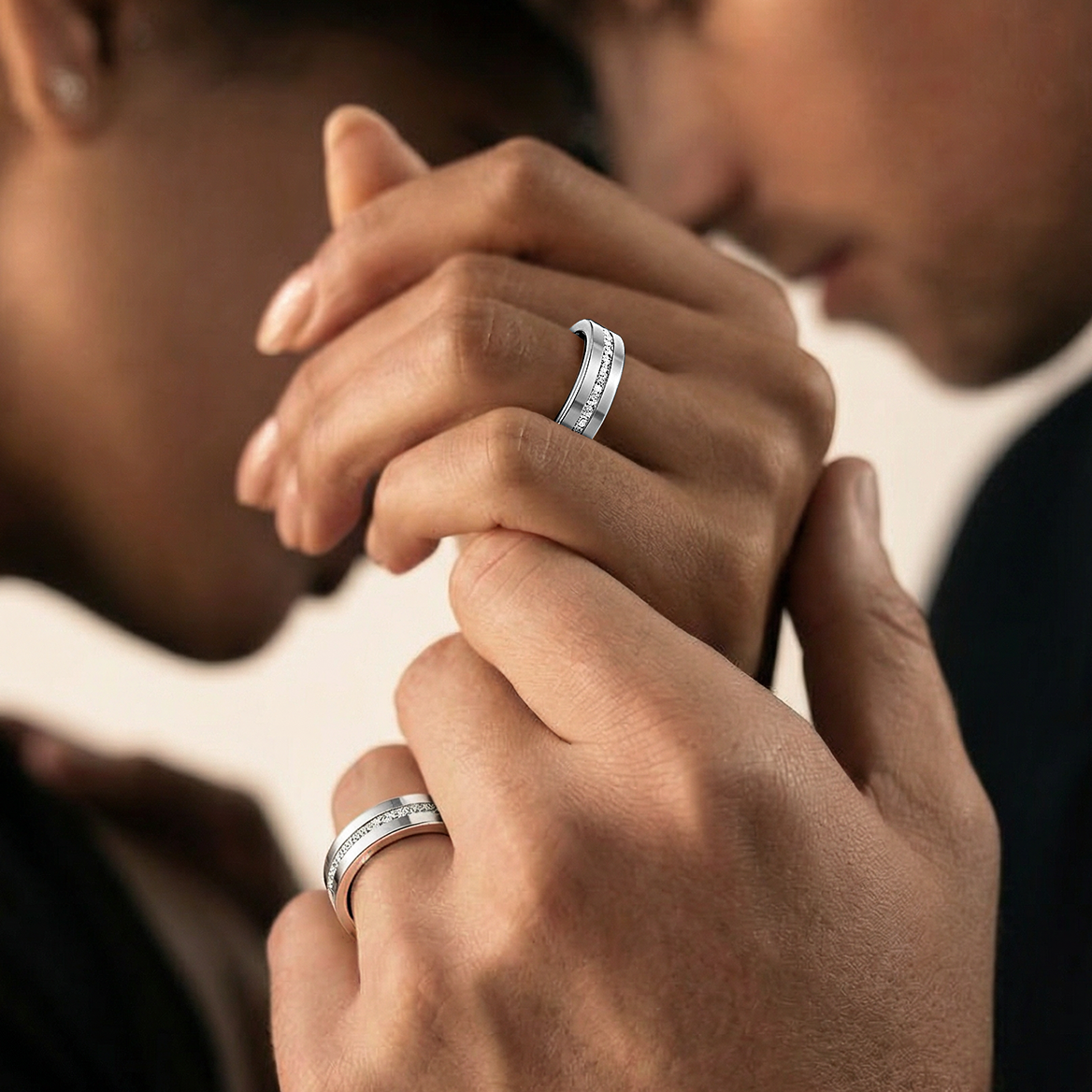 Moissanite Rings — Love Tokens（Couple Edition）