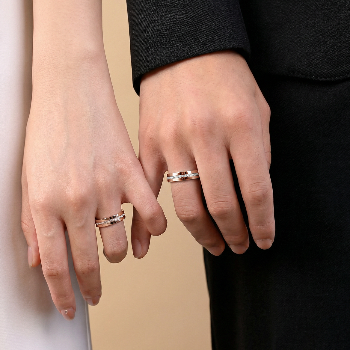 Moissanite Rings — Love Tokens（Couple Edition）