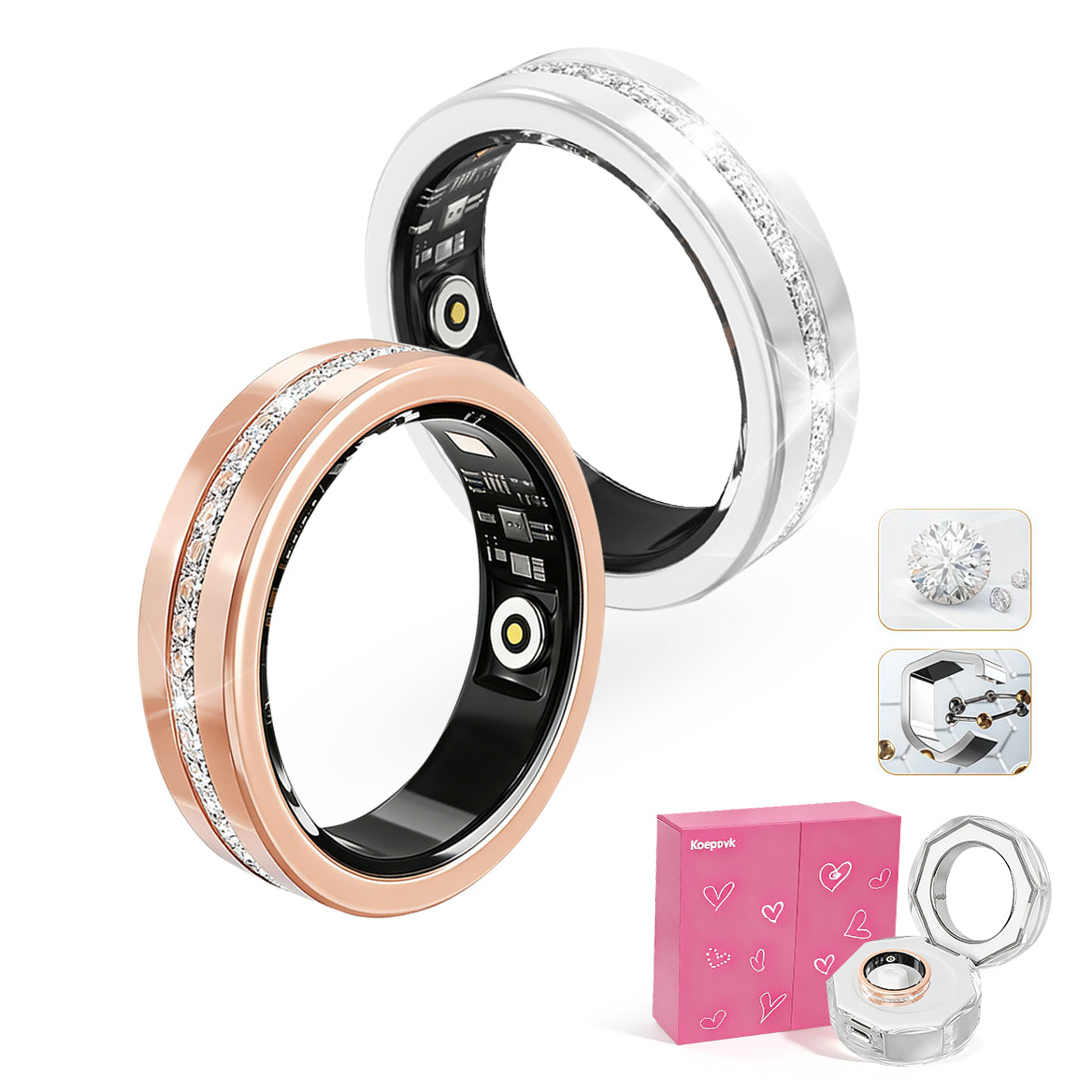 Moissanite Rings — Love Tokens（Couple Edition）