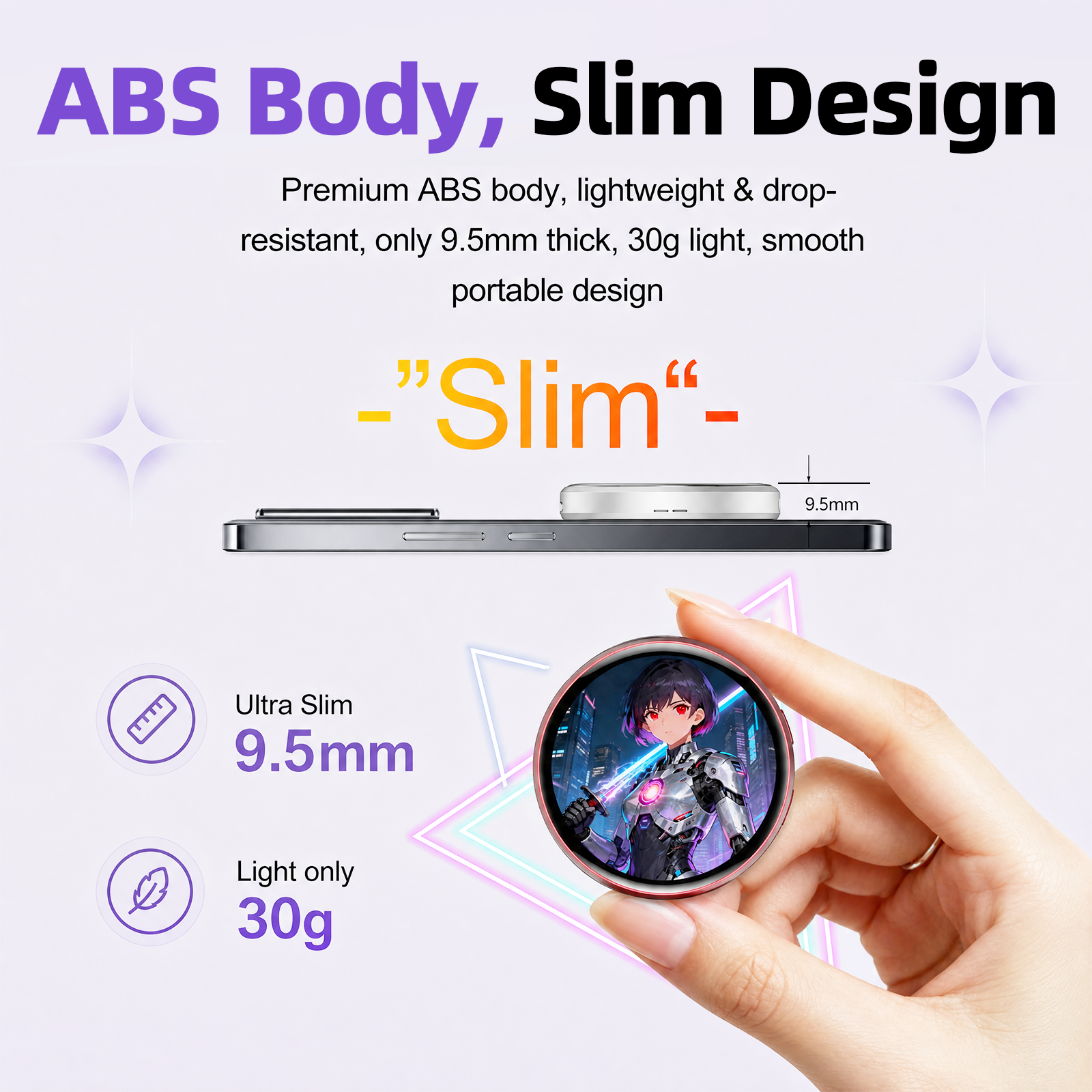 Magnetic Smart Badge – Custom LED Display & Bluetooth 6.0 Remote Control