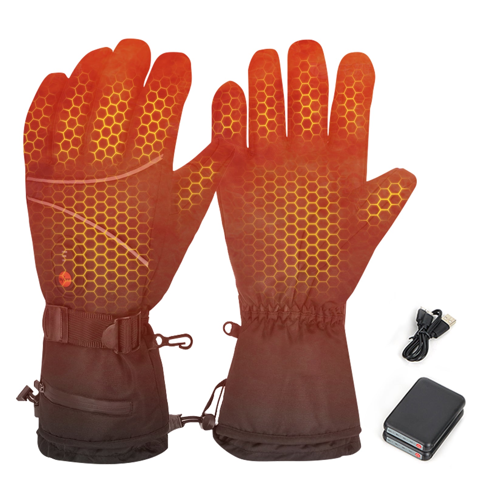Heated Gloves – 7.4V Rechargeable, Waterproof, Touchscreen