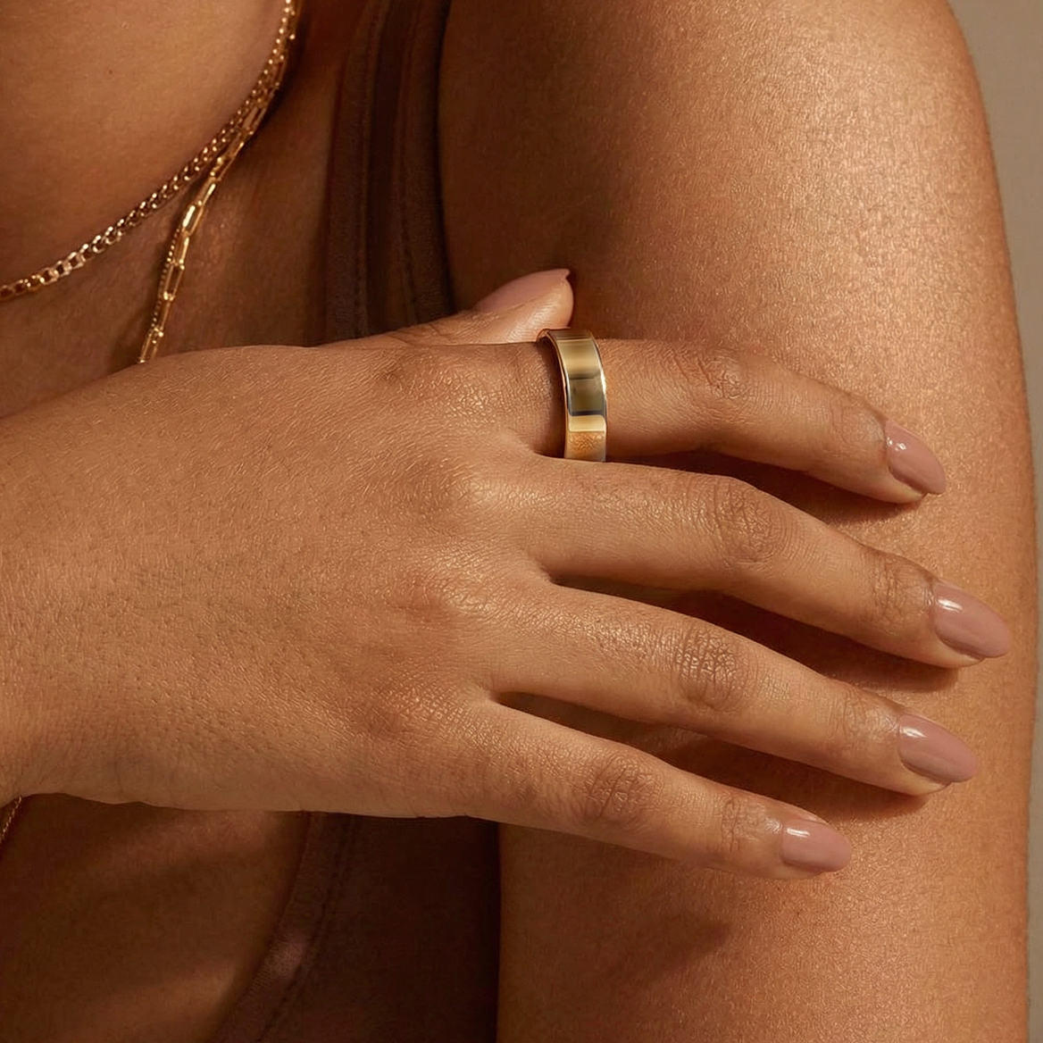 Temp Trace Titanium Ring