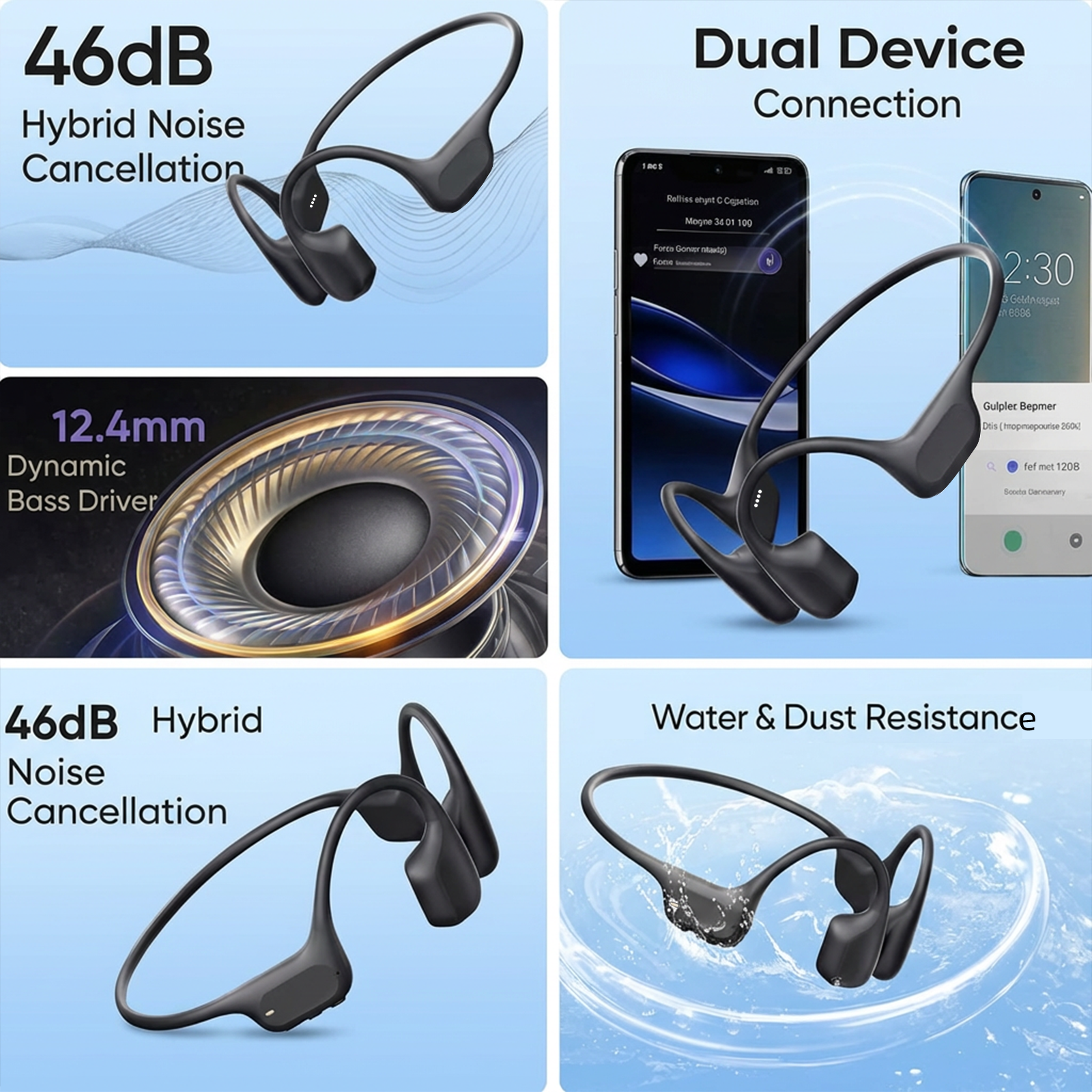 Open-Ear Bone Conduction Headphones