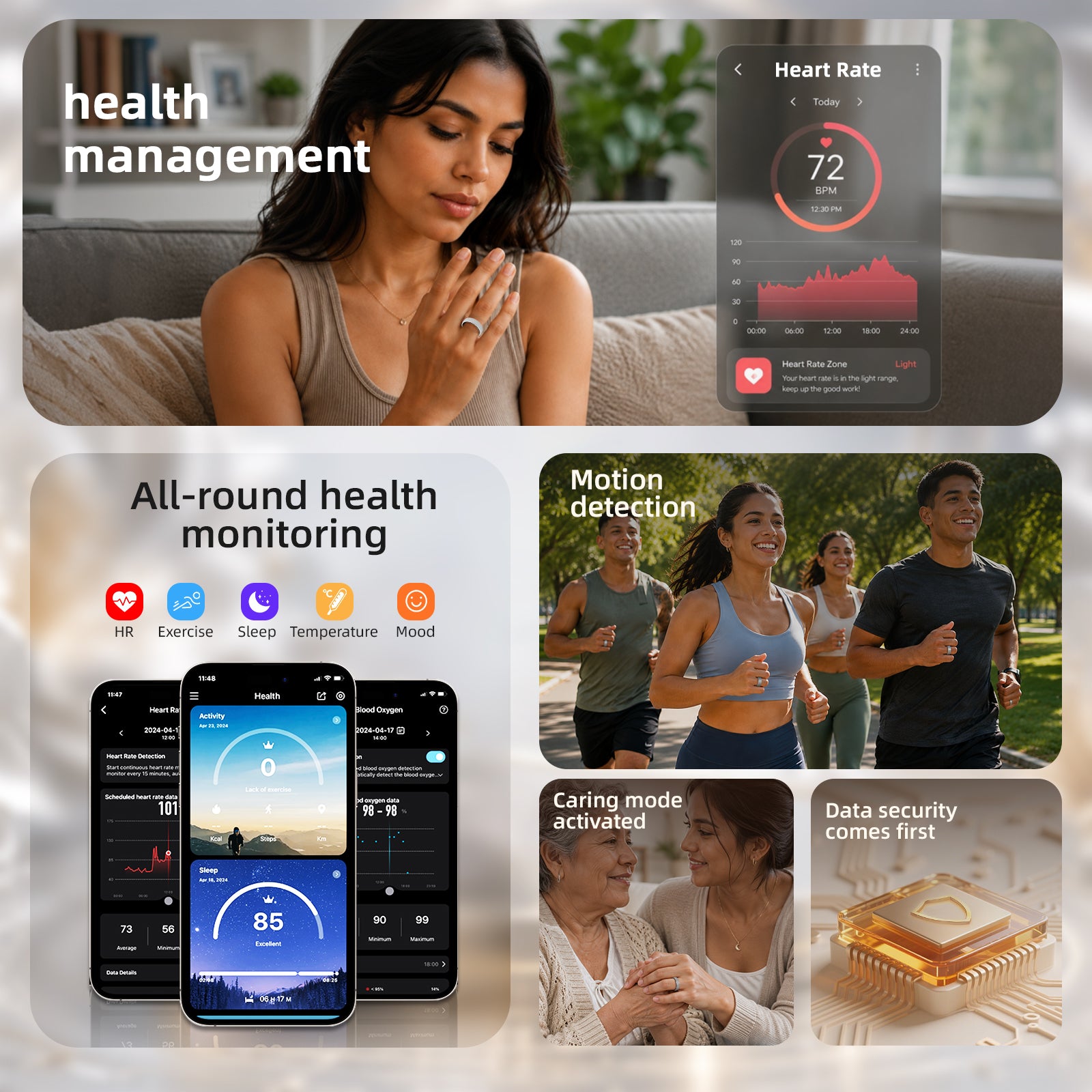 Couple Smart Ring – Love Signal & Health Tracking Ring