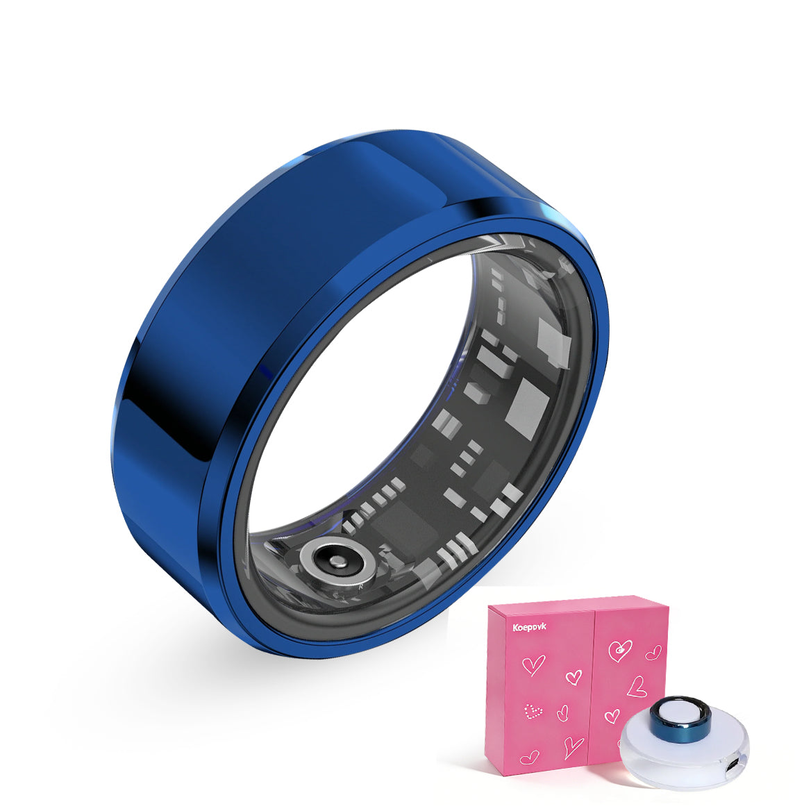 Abyss Blue Minimalist Ring