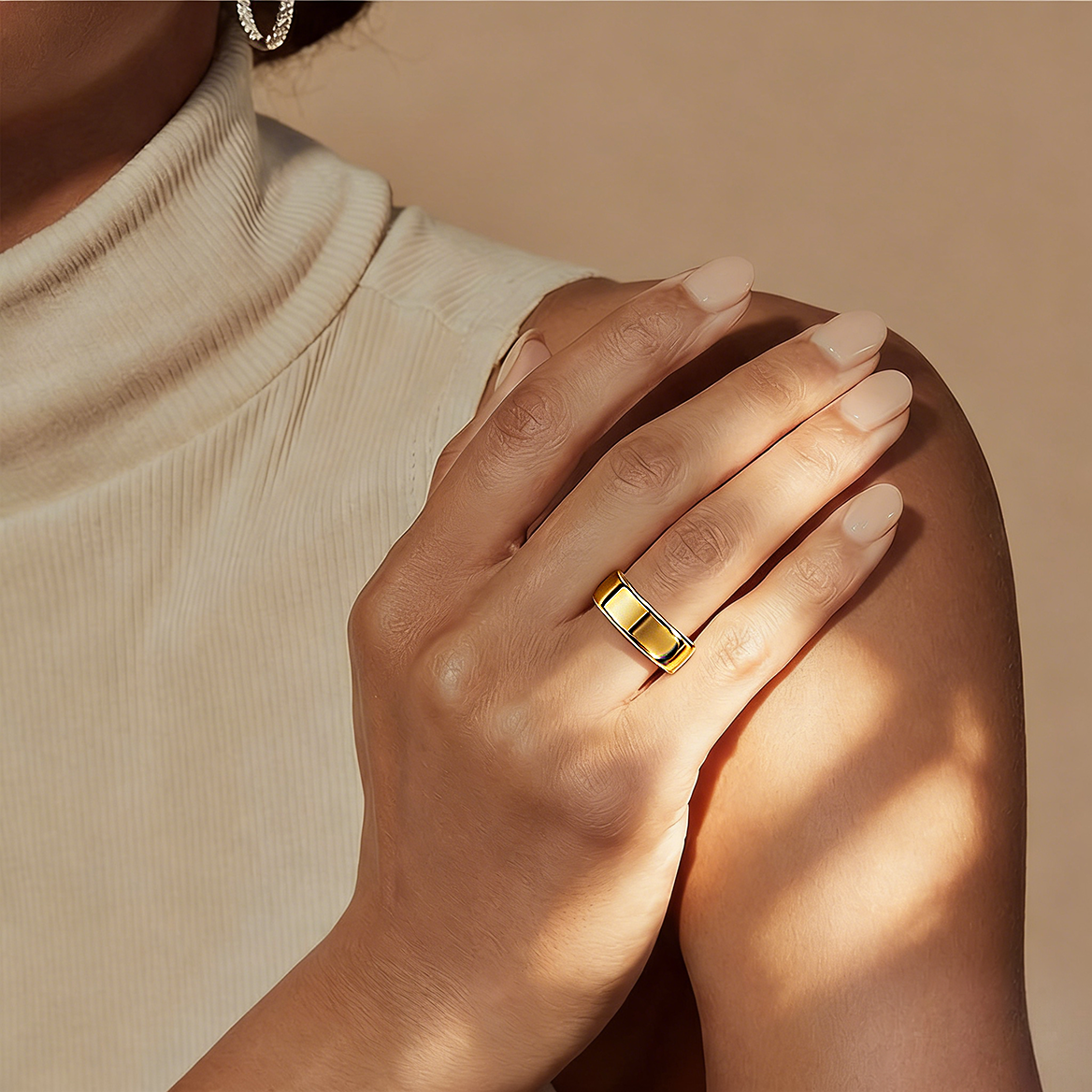 Monochrome Stainless Steel Ring - Customization