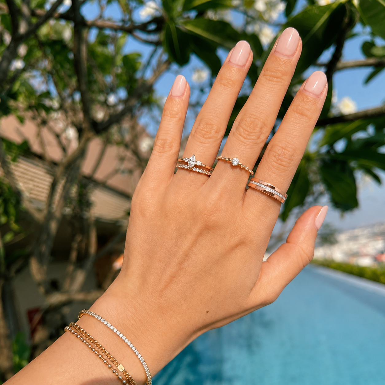 Moissanite Rings — Love Tokens（Couple Edition）
