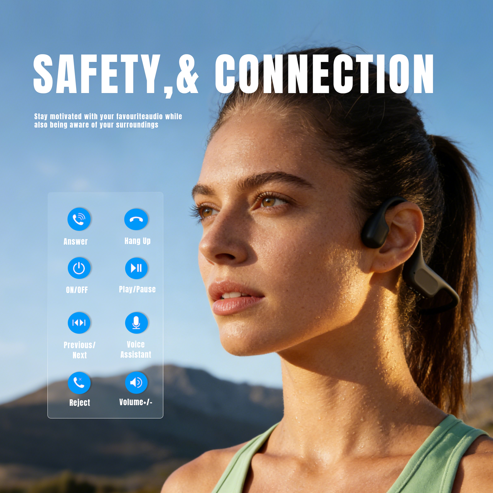 Open-Ear Bone Conduction Headphones