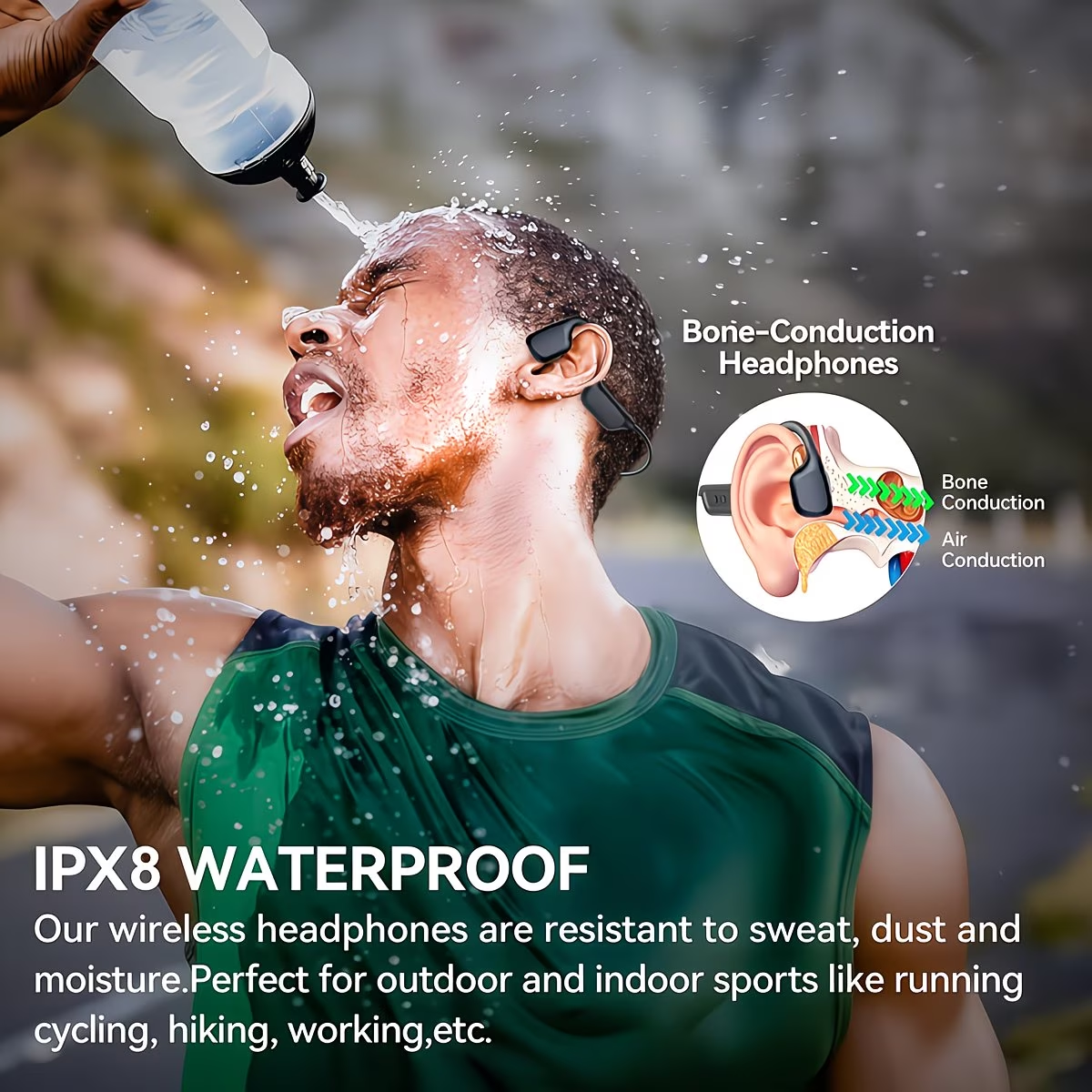 Swim-Ready Bone Conduction Headphones