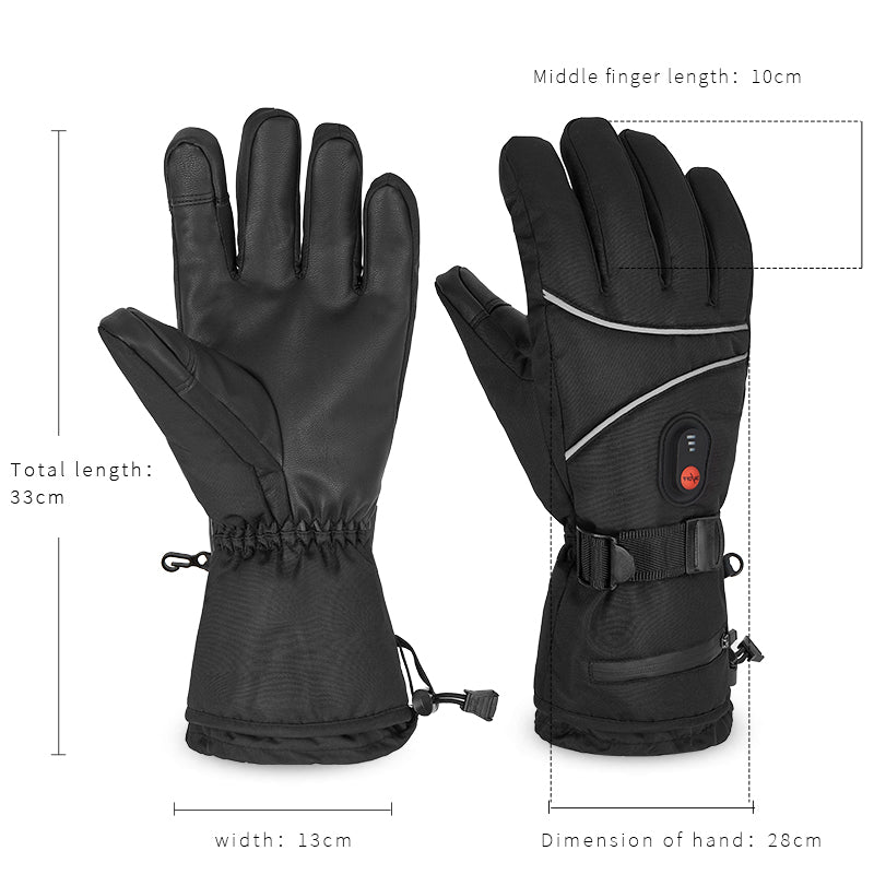 Heated Gloves – 7.4V Rechargeable, Waterproof, Touchscreen