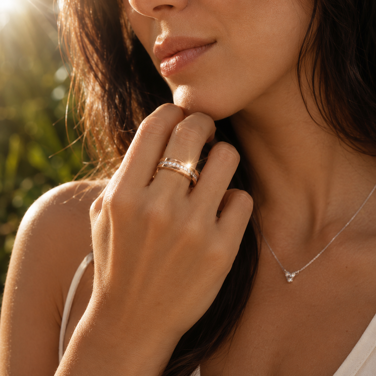 Moissanite Rings — Love Tokens（Couple Edition）