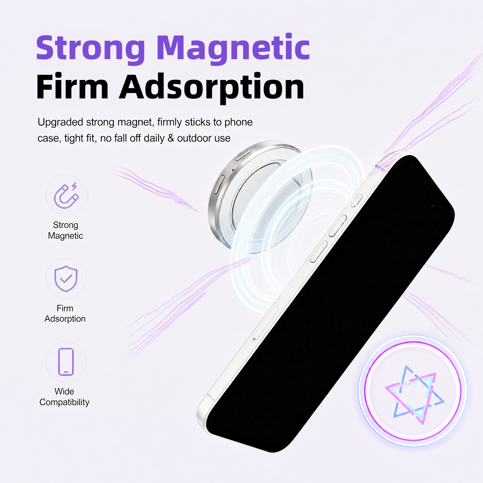 Magnetic Smart Badge – Custom LED Display & Bluetooth 6.0 Remote Control