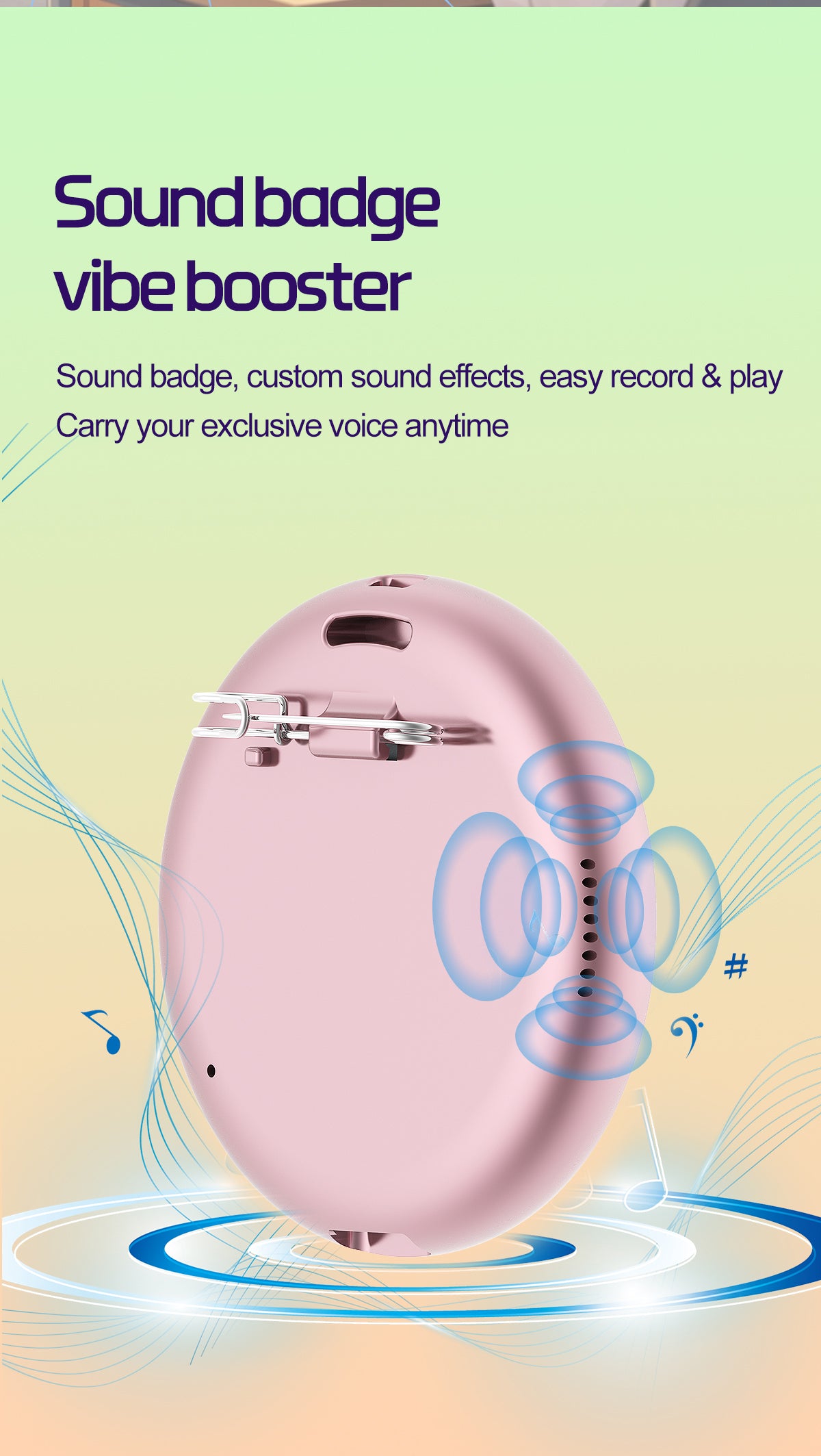 AI Translator Electronic Badge