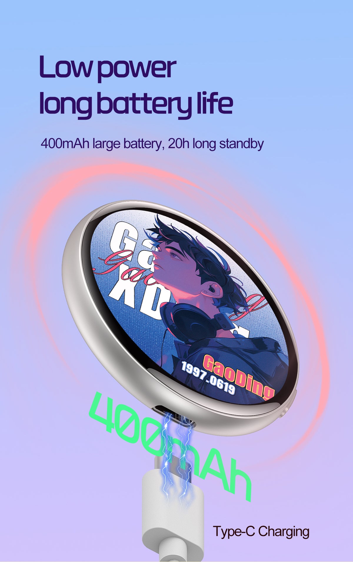 AI Translator Electronic Badge