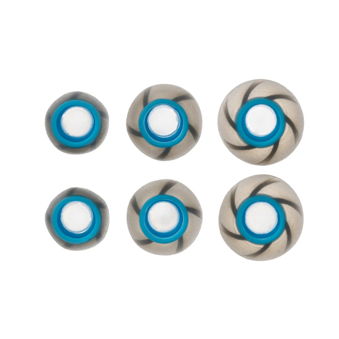 Two-Color Spiral Silicone Ear Tips