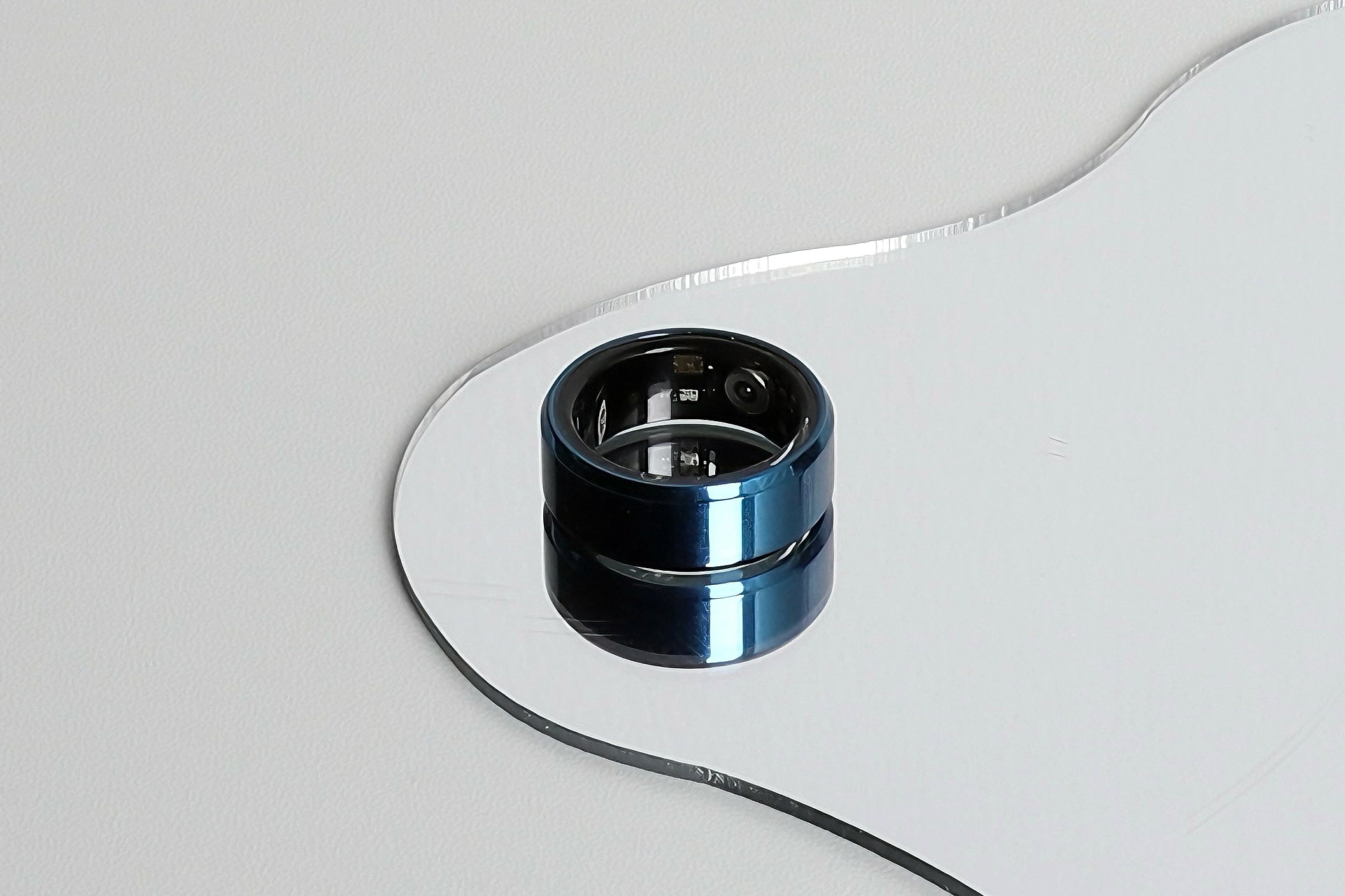 Abyss Blue Minimalist Ring