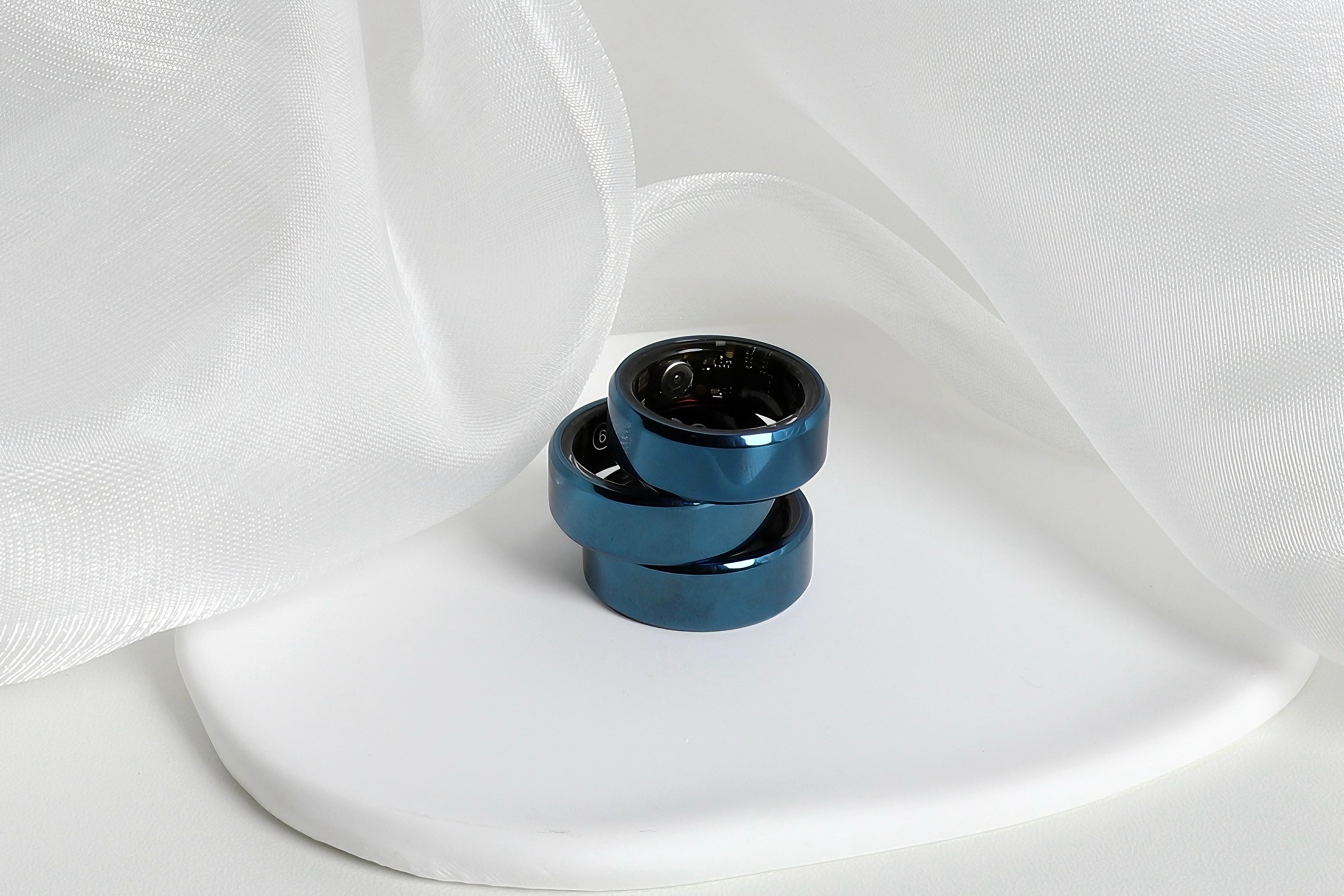 Abyss Blue Minimalist Ring