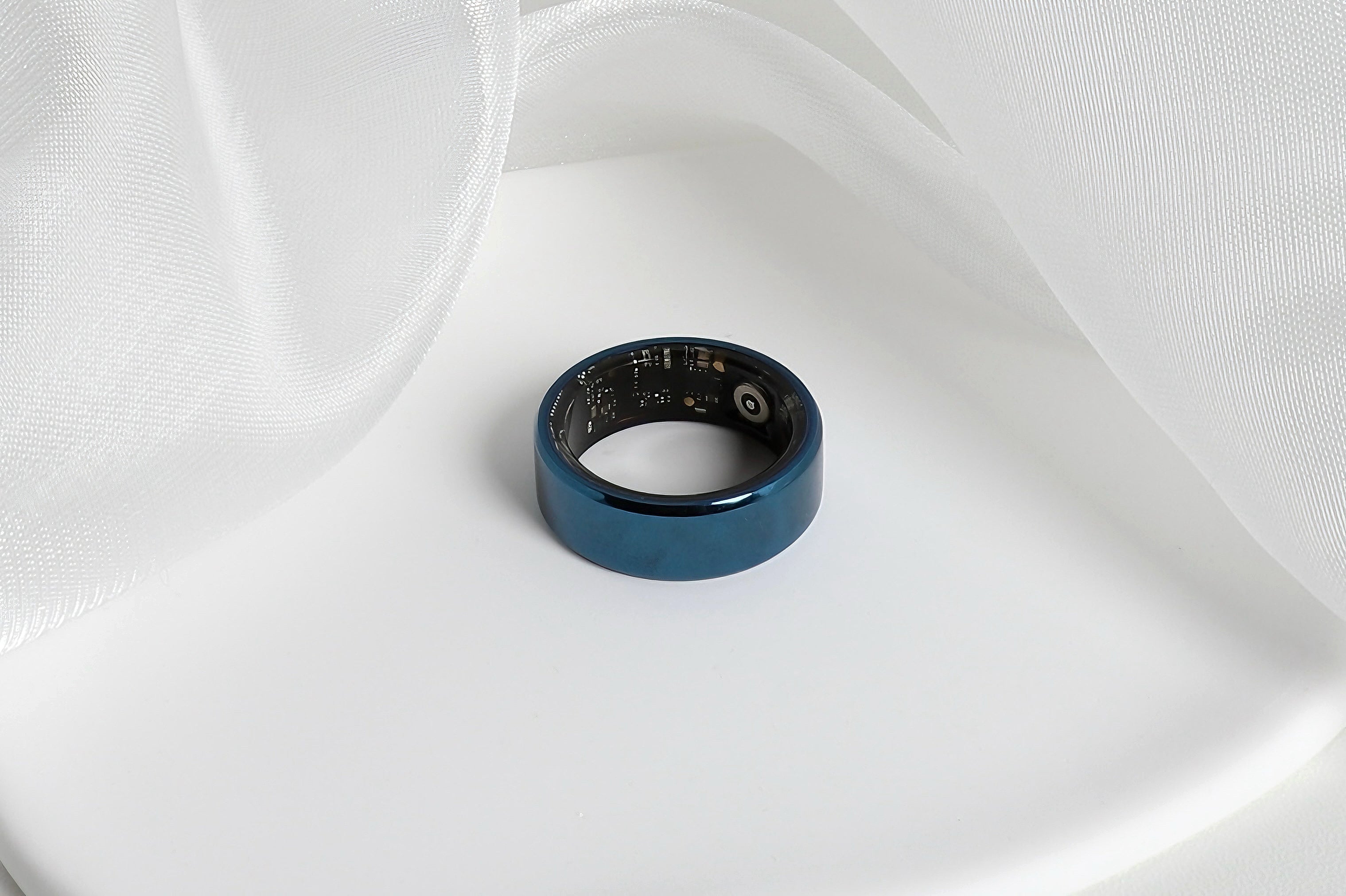 Abyss Blue Minimalist Ring