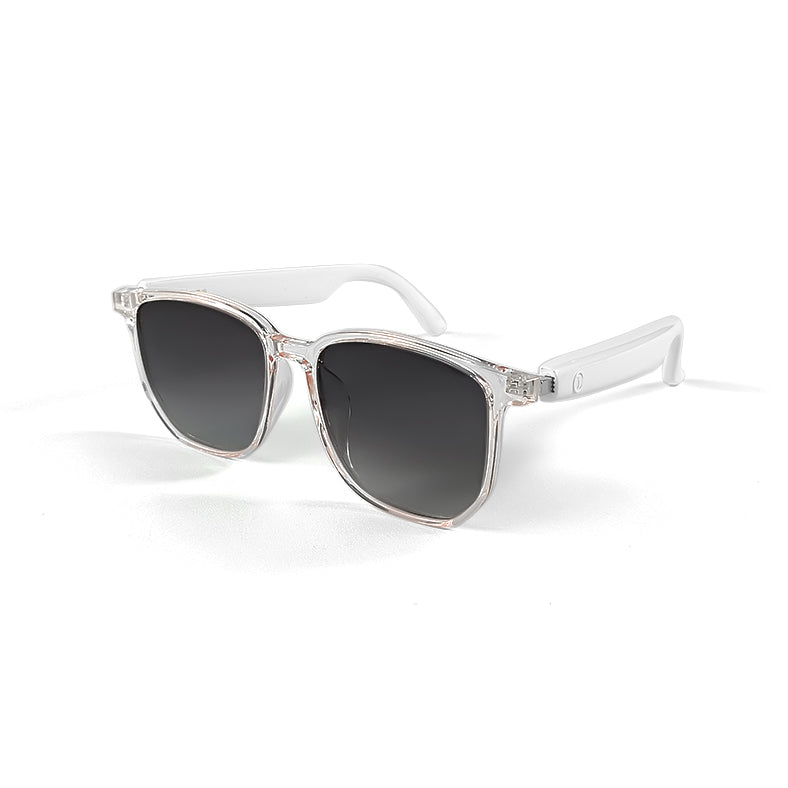 AuraLens White Polarized Bluetooth Glasses
